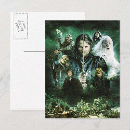 Character Collage Postkarte (Vorne/Hinten)