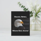 Character Matters USA Eagle Postkarte (Stehend Vorderseite)