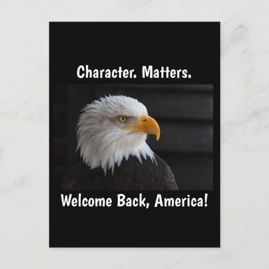 Character Matters USA Eagle Postkarte (Vorderseite)