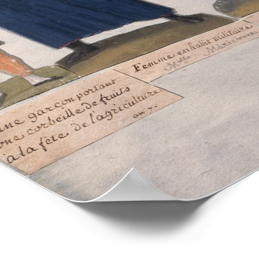 Characters of the French Revolution Poster (Ecke)