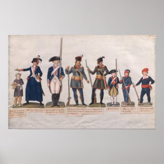 Characters of the French Revolution Poster (Vorne)