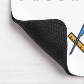 Charakter-Angelegenheiten.  Freimaurerei Mousepad (Ecke)