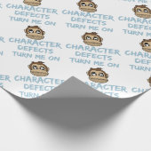 Charakter-Defekt-Erholungs-nüchternes betrunkenes Geschenkpapier (Ecke)