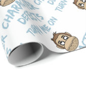 Charakter-Defekt-Erholungs-nüchternes betrunkenes Geschenkpapier (Rolleneckpunkt)