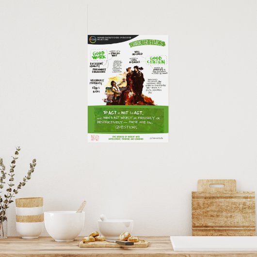 Charakter & Ethik - PZ50-Plakat Poster (Küche)