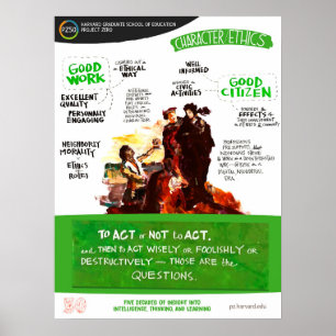 Charakter & Ethik - PZ50-Plakat Poster
