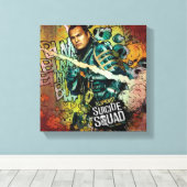 Charakter-Graffiti der Selbstmord-Gruppen-| Leinwanddruck (Insitu (Holzboden))