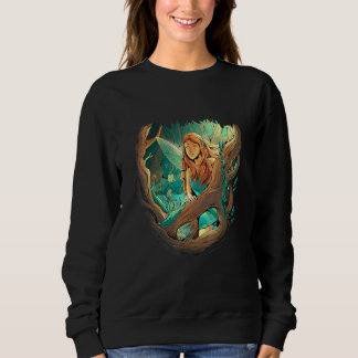 Charakter in einem Wald mag sich vorstellen Sweatshirt