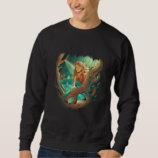 Charakter in einem Wald mag sich vorstellen Sweatshirt