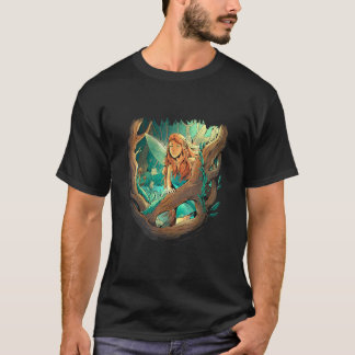 Charakter in einem Wald mag sich vorstellen T-Shirt