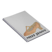 Charakter Schuhtänzer Tanzlehrer Geschenk-Notebook Notizblock (Rechte Seite)