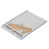 Charakter Schuhtänzer Tanzlehrer Geschenk-Notebook Notizblock (Linke Seite)