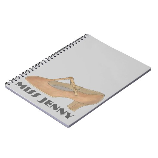 Charakter Schuhtänzer Tanzlehrer Geschenk-Notebook Notizblock (Linke Seite)