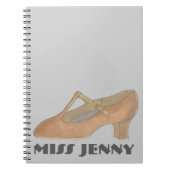 Charakter Schuhtänzer Tanzlehrer Geschenk-Notebook Notizblock (Vorderseite)