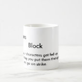 Charakter-Streik Kaffeetasse (Mittel)