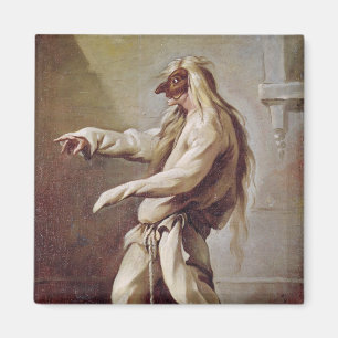 Charakter von der Commedia dell'Arte Magnet