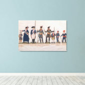 Charaktere der Französischen Revolution Leinwanddruck (Insitu (Holzboden))