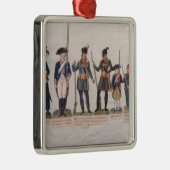 Charaktere der Französischen Revolution Ornament Aus Metall (Rechts)