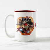 Charaktere des Mannes Eisen Zweifarbige Tasse (Links)