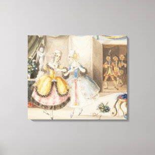 Charaktere von "Cosi Fan tutte" durch Mozart, 1840 Leinwanddruck