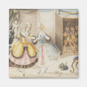 Charaktere von "Cosi Fan tutte" durch Mozart, 1840 Magnet