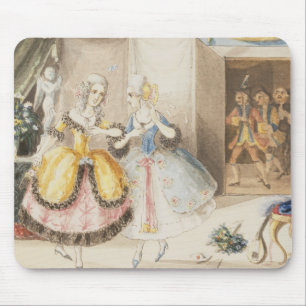 Charaktere von "Cosi Fan tutte" durch Mozart, 1840 Mousepad
