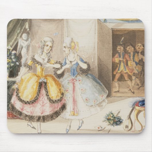 Charaktere von "Cosi Fan tutte" durch Mozart, 1840 Mousepad (Vorne)