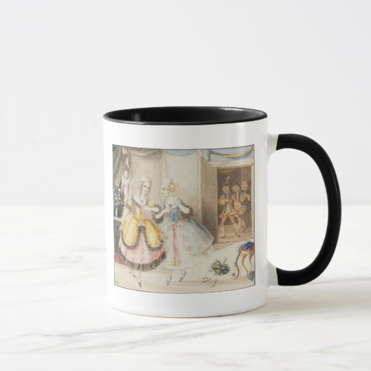 Charaktere von "Cosi Fan tutte" durch Mozart, 1840 Tasse (Rechts)