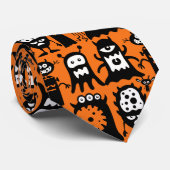 Charaktereigenschaft | Funky Halloween-Krawatte Krawatte (Gerollt)