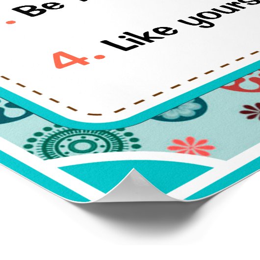 Charaktereigenschaften Plakate, Respekt - 1 von 6 Poster (Ecke)