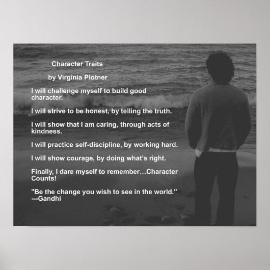 Charaktereigenschaften von Virginia Plotner Poster (Vorne)