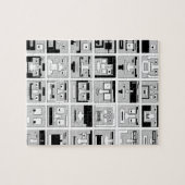 Charakterentwurf des Pixel-8bit Puzzle (Horizontal)