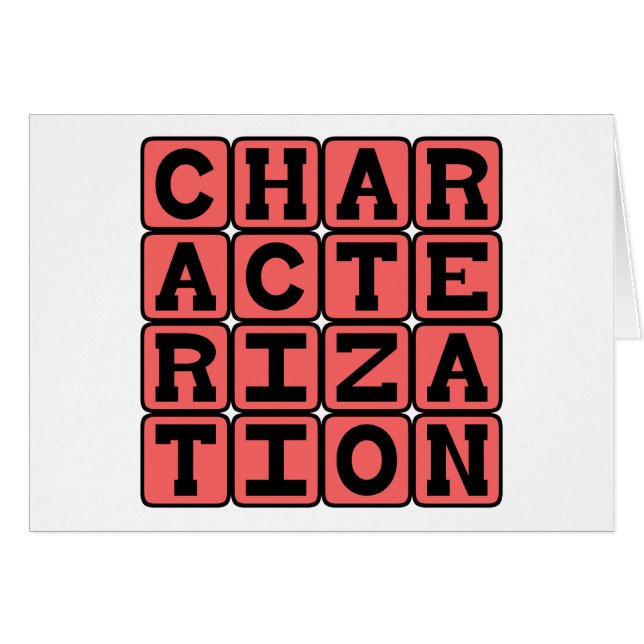 Charakterisierung, Charaktereigenschaften (Vorderseite (Horizontal))