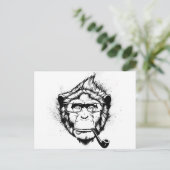Charakteristischer Chimp Postkarte (Stehend Vorderseite)