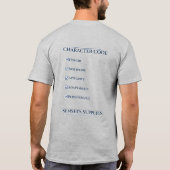Charakterkodex T-Shirt (Rückseite)