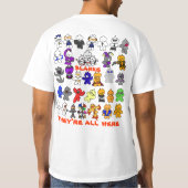 charater Liste T-Shirt (Rückseite)