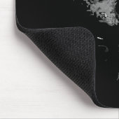 Charcoal Artistic Black Cat Portrait Mousepad (Ecke)