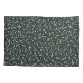 Charcoal Black Modern Farmhouse Daisy Buds Pattern Kissenbezug (Rückseite)