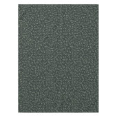Charcoal Black Modern Farmhouse Daisy Buds Pattern Tischdecke (Vorderseite)