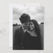 Charcoal Celestial Arched Wedding Invitation Foto Einladung (Rückseite)