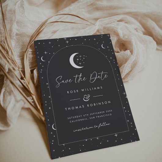 Charcoal Celestial Save the Date angekommen