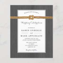 Charcoal Dockside & Rope Rustikales Budget Hochzei