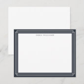 Charcoal Frame Note Card Einladung (Vorne/Hinten)