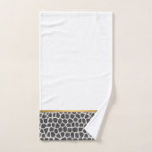 CHARCOAL GOLD PEBBLE BADEZIMMER TOWEL SET (Handtuch)