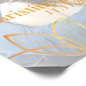 Charcoal & Gold Wedding Welcome Foto Poster (Ecke)