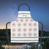 Charcoal, grau und rosa Schürze