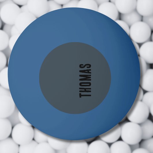Charcoal Graue Personalisierte Minimalistische Bez Tischtennisball