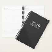 Charcoal Gray 2026 Planner | Custom Initials Planer (Anzeige)