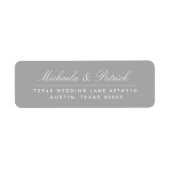 Charcoal Gray Address Labels (Vorne)