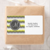 CHARCOAL GRAY AND YELLOW ZICKZACK (Insitu)